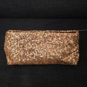 Victoria's Secret gold sequence clutch